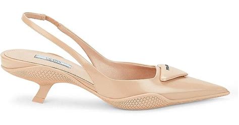 prada pumps kitten heel|Prada slingback kitten heel pumps.